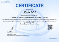 Sample of Certificate